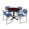 Cain Cain Round Table & Chair Set, Wood, Metal, Polypropylene Top TB42RNDMH44BE - alternate 1